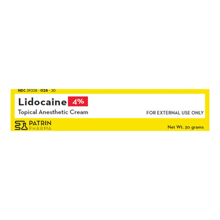 Patrin Pharma 4% Lidocaine Topical Anesthetic Cream - Pharmaceuticals>Rx>Anesthetics - Patrin Pharma Inc