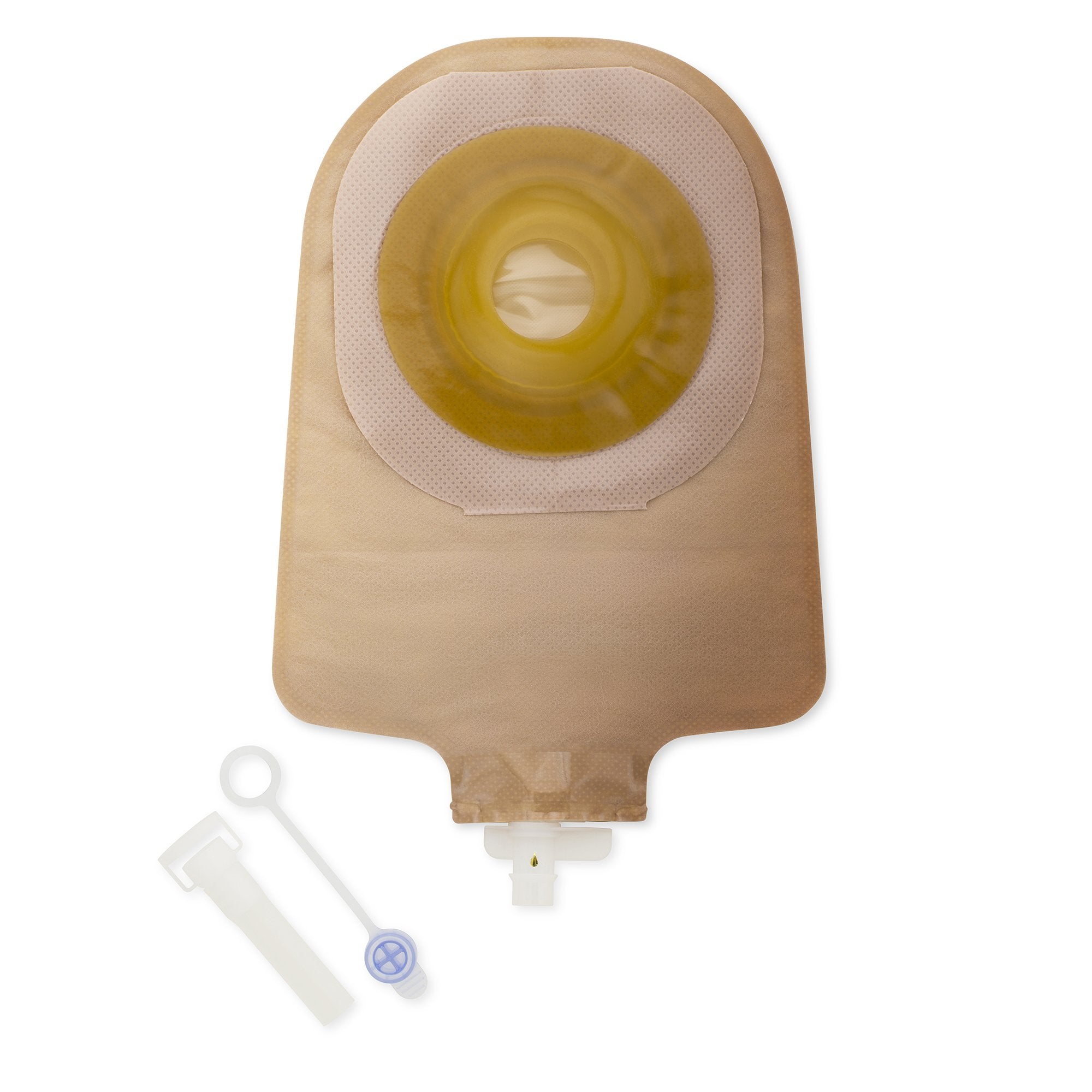 Premier One-Piece Drainable Beige Urostomy Pouch, 9 Inch Length, 1-1/4 Inch Stoma-"Urostomy Pouch Premier One-Piece System 9 Inch Length Convex, Pre-Cut 1-1/4 Inch Stoma Drainable"