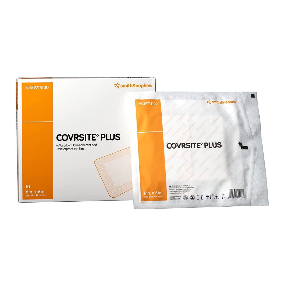 Covrsite Plus Composite Dressing, 6 x 6 inch-Composite Dressing COVRSITE Plus 6 X 6 Inch Square NonSterile