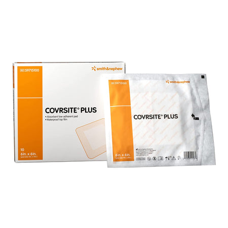 Covrsite Plus Composite Dressing, 6 x 6 inch-Composite Dressing COVRSITE Plus 6 X 6 Inch Square NonSterile