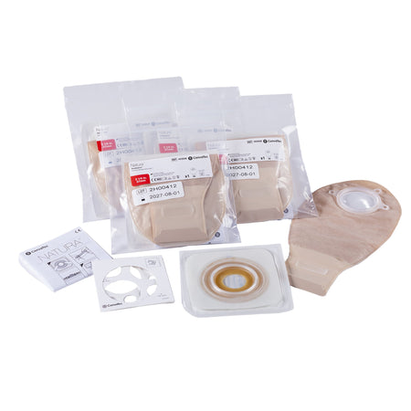 Ostomy Pouch Natura™ One-Piece System Mold to Fit 2-1/4 Inch Stoma Drainable