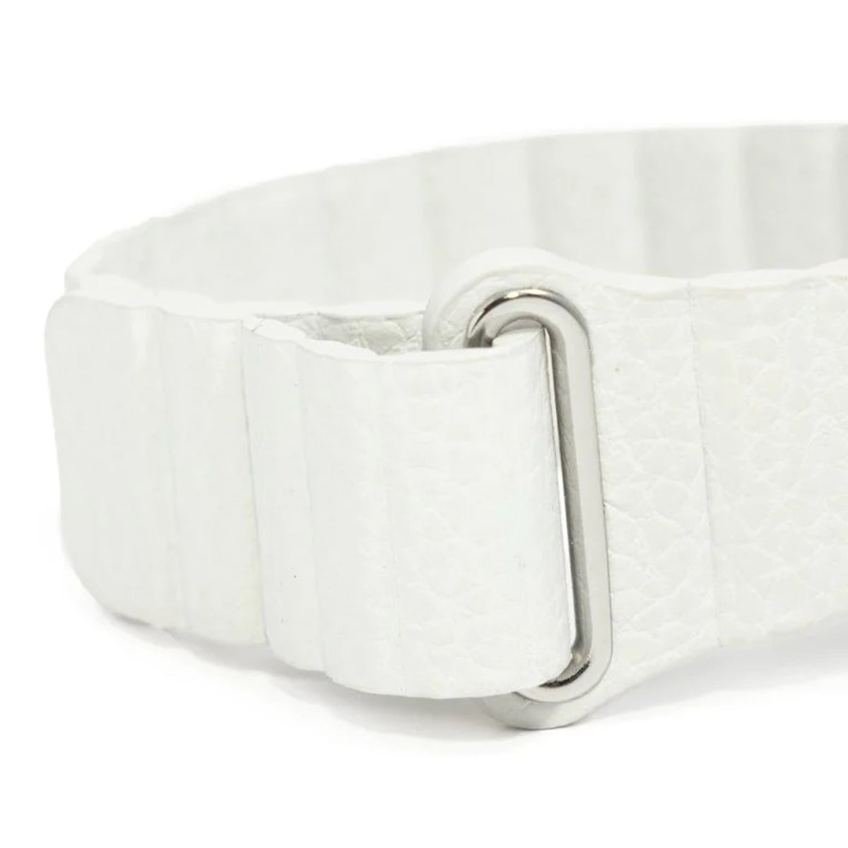 Embr Wave 2 Thermal Wristband Replacement Strap White Vegan Leather-"Comfort Band Embr Wave 2 White, Faux Vegan Leather"