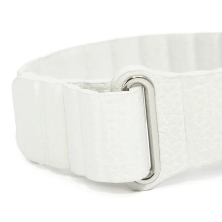 Embr Wave 2 Thermal Wristband Replacement Strap White Vegan Leather-"Comfort Band Embr Wave 2 White, Faux Vegan Leather"