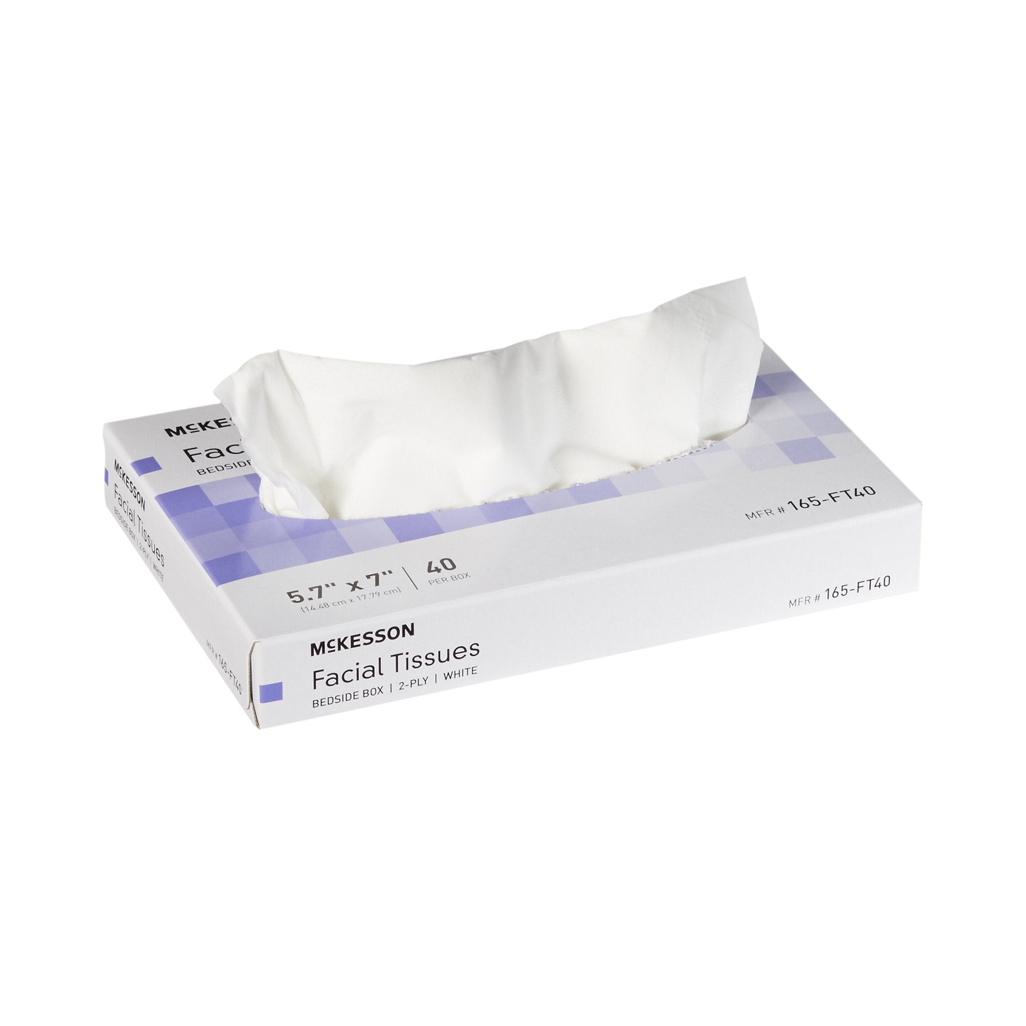McKesson Facial Tissue, Bedside Box, White, Two-Ply - Housekeeping>Facial Tissues - McKesson Brand
