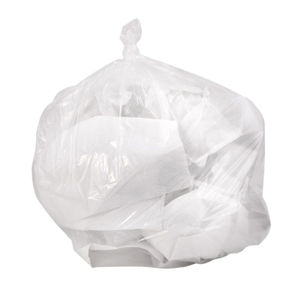 Colonial Bag Medium Duty Trash Bag, Clear, 30 gal.-Trash Bag Colonial Bag 30 gal. Clear LLDPE 0.45 mil 30 X 36 Inch X-Seal Bottom Coreless Roll