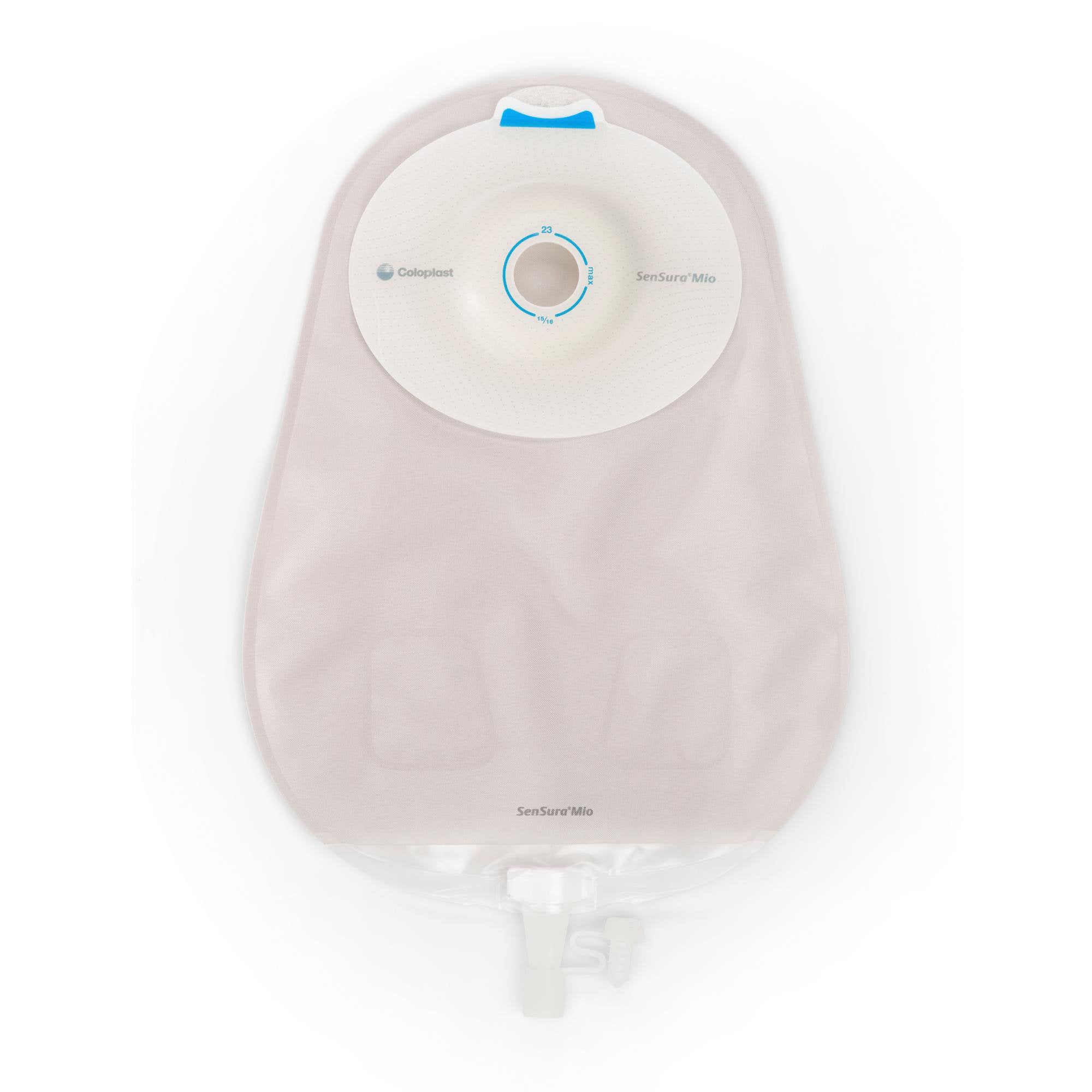 Urostomy Pouch SenSura® Mio Convex One-Piece System 10-1/2 Inch Length, Maxi Deep Convex, Pre-Cut 1-1/4 Inch Stoma Drainable