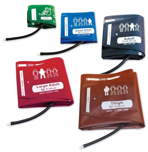 ADC ADView Blood Pressure Cuff Kit-Reusable Blood Pressure Cuff Set ADC Assorted Size Range Arm Nylon Cuff Multiple Cuff Sizes