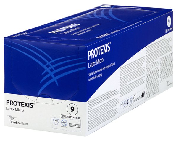 Protexis Latex Micro Surgical Glove, Size 8, Light Brown-Surgical Glove Protexis Latex Micro Size 8 Sterile Latex Standard Cuff Length Smooth Light Brown Not Chemo Approved