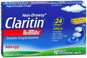 Claritin 24 Hour Allergy RediTabs-Allergy Relief Claritin� Redi Tabs� 10 mg Strength Tablet 10 per Box