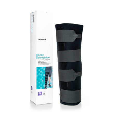 McKesson Knee Immobilizer, 22-Inch Length, Extra Large-Knee Immobilizer McKesson X-Large Up to 36 Inch Thigh Circumference 22 Inch Length Left or Right Knee