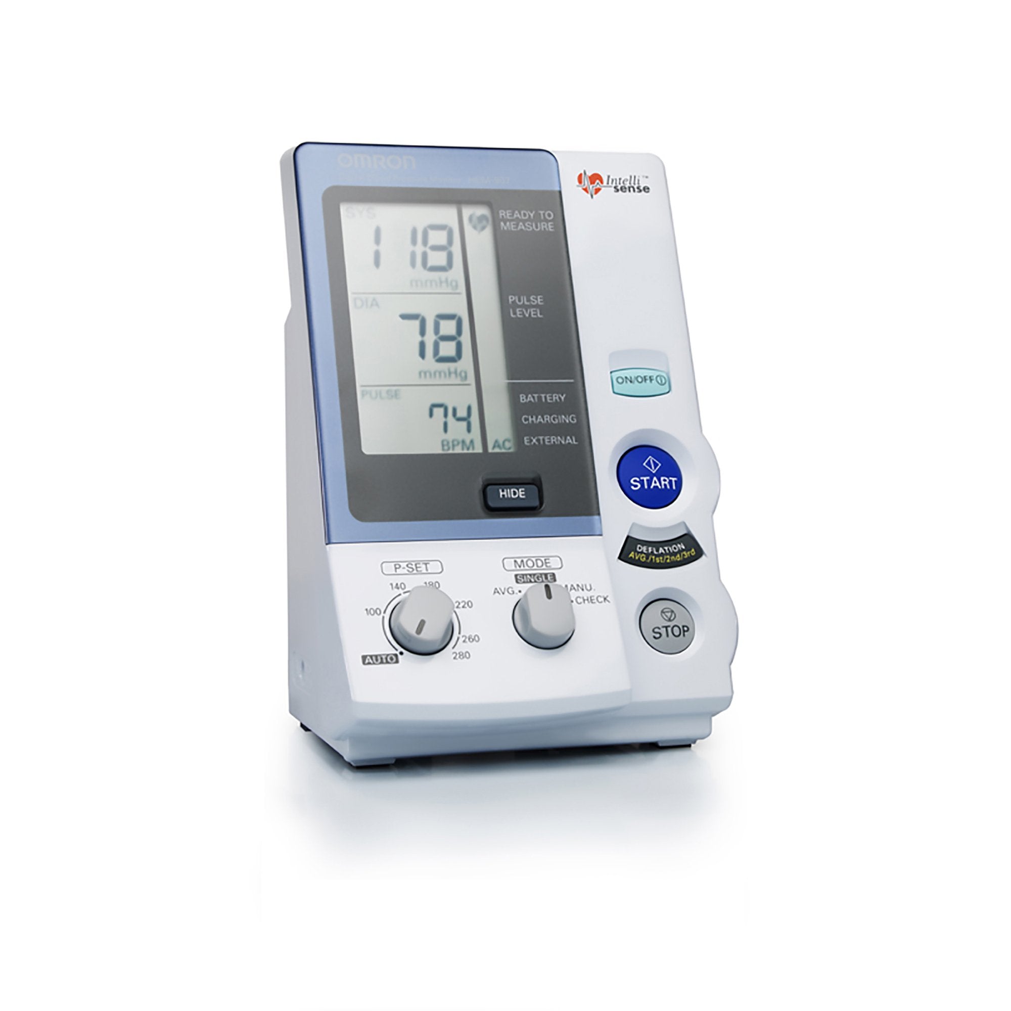 Omron IntelliSense Blood Pressure Monitor-Digital Blood Pressure Monitor IntelliSense Multiple Sizes Nylon Cuff Various Desk Model