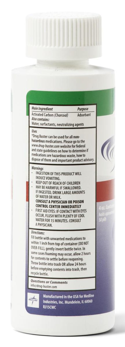 Drug Buster Drug Disposal Solution-Drug Disposal Solution Drug Buster 4 oz.