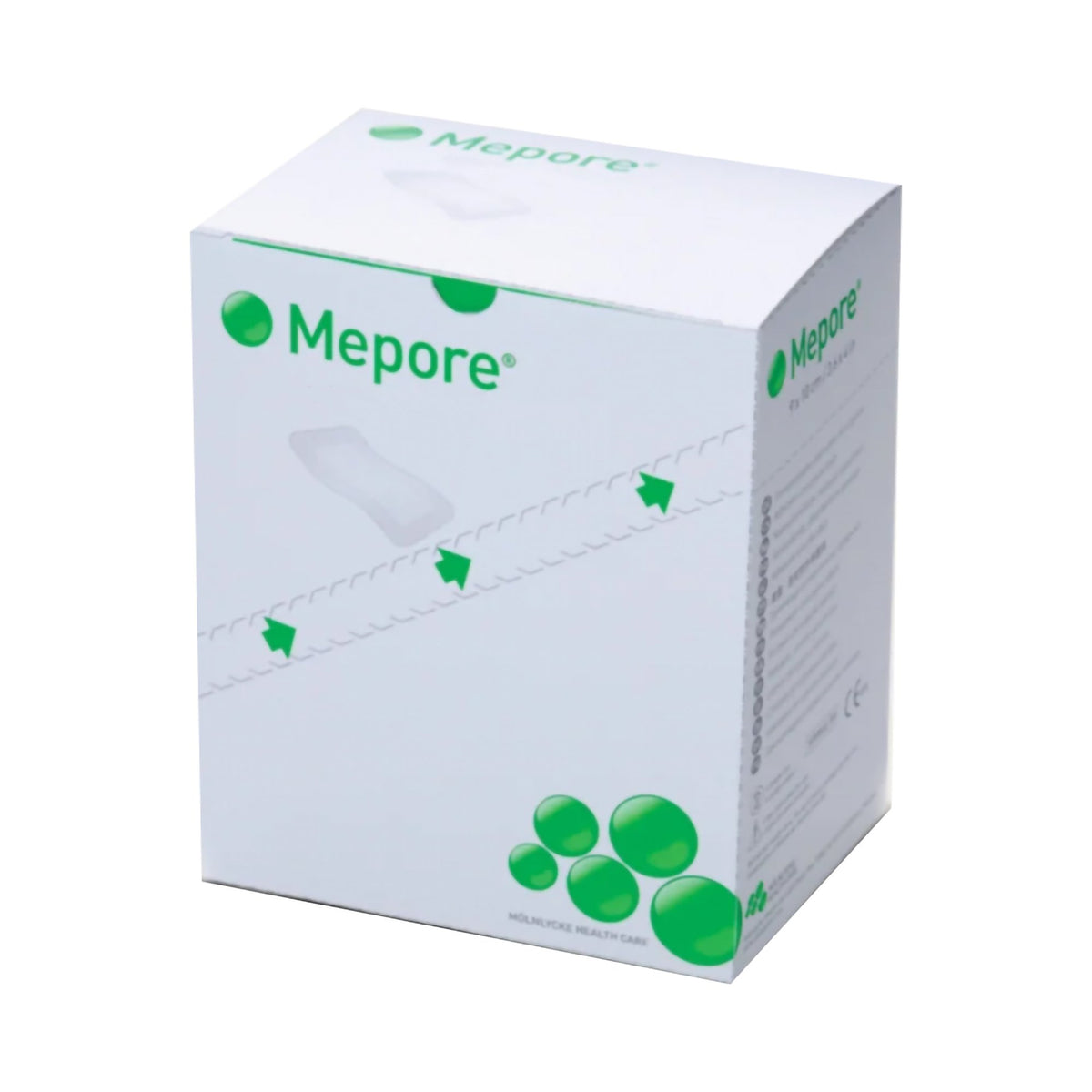 Mepore Adhesive Dressing, 3-3/5 x 6 Inch-Composite Dressing Mepore 3-3/5 X 6 Inch Rectangle Sterile