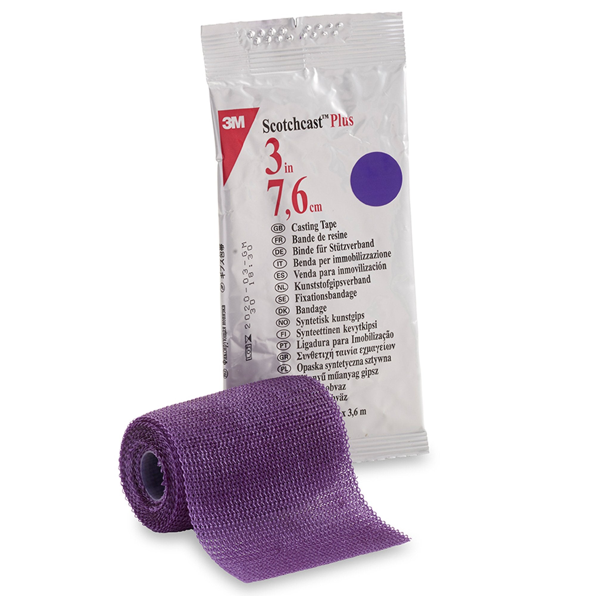 3M™ Scotchcast™ Plus Purple Cast Tape, 3 Inch x 4 Yard - Orthopedic>Casting>Cast and Splint Materials - Solventum Corporation