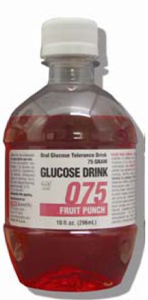 Glucose Drink Glucose Tolerance Beverage-Glucose Tolerance Beverage Glucose Drink Fruit Punch 75 Gram 10 oz. per Bottle