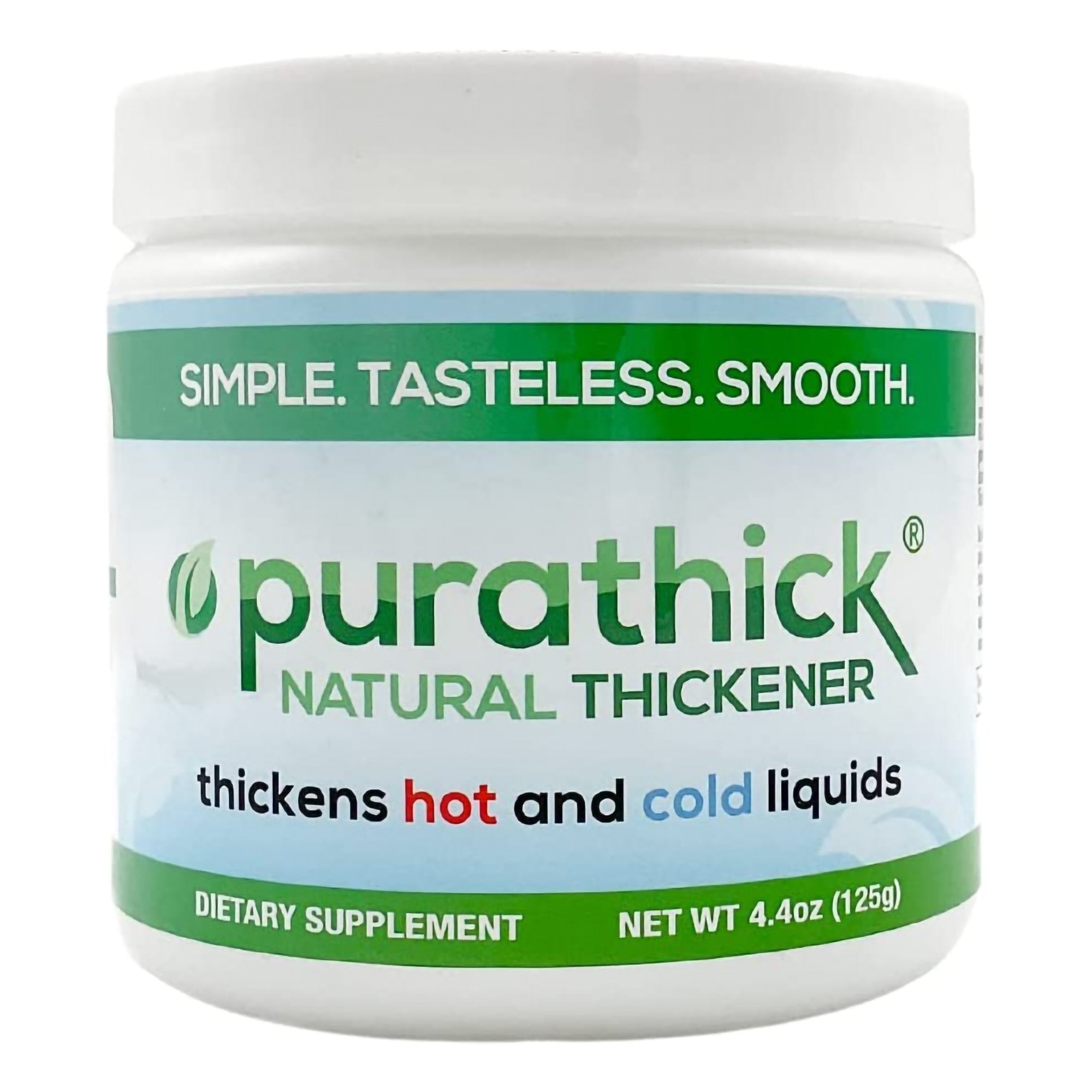purathick Beverage Thickener-Food and Beverage Thickener purathick 4.4 oz. Jar Unflavored Powder IDDSI Level 1 Slightly Thick