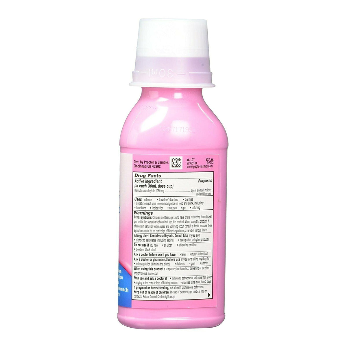 Pepto-Bismol Ultra Bismuth Subsalicylate Upset Stomach Reliever/Antidiarrheal Liquid-"Anti-Diarrheal Pepto Bismol 1,050 mg Strength Liquid 4 oz."