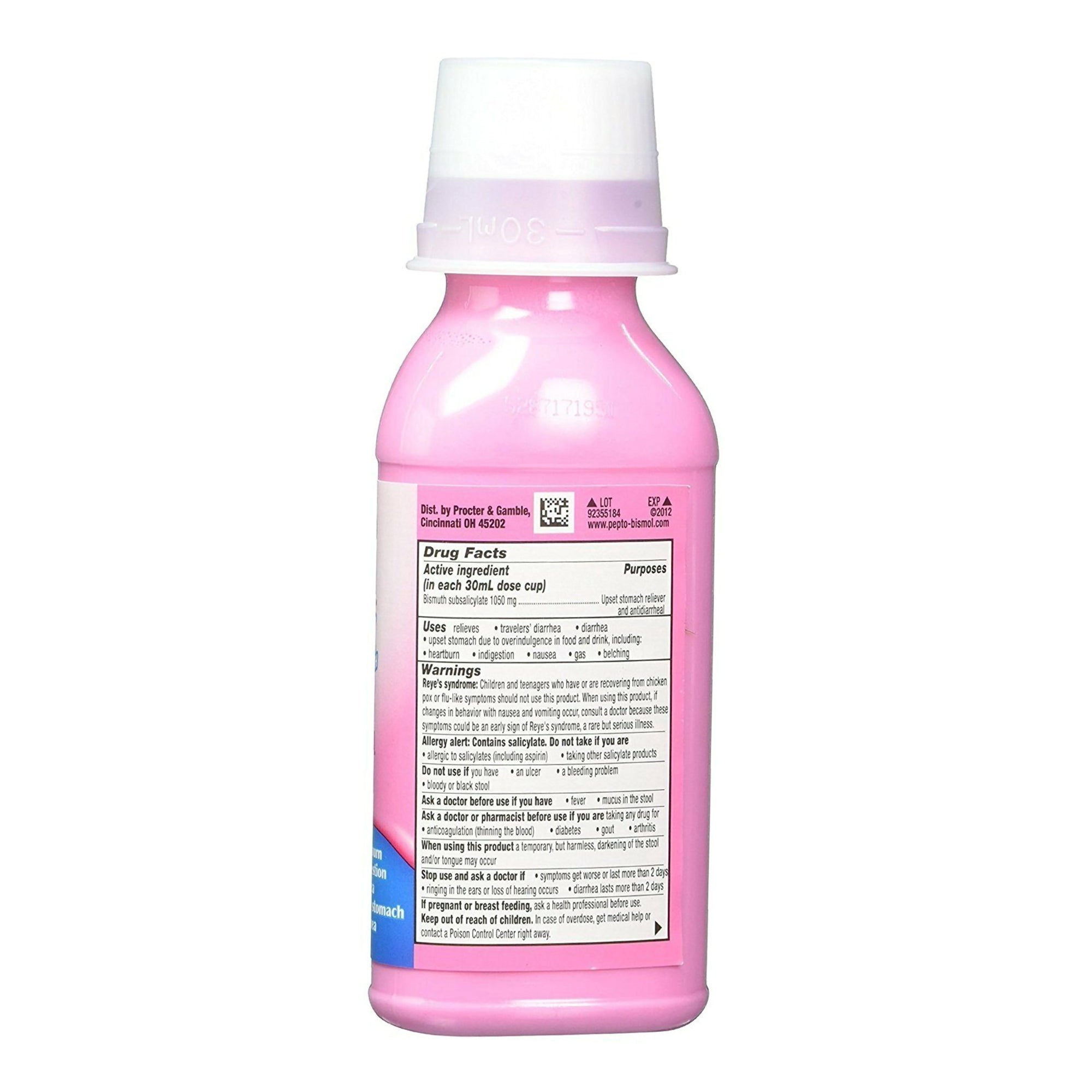 Pepto-Bismol Ultra Bismuth Subsalicylate Upset Stomach Reliever/Antidiarrheal Liquid-"Anti-Diarrheal Pepto Bismol 1,050 mg Strength Liquid 4 oz."