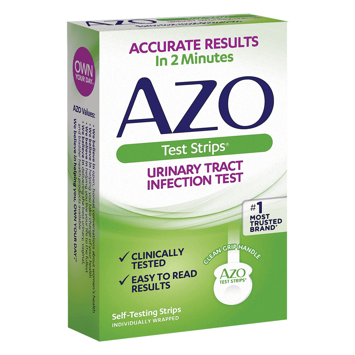 AZO Test Strips Urinary Tract Infection Detection Home Device Urinalysis Test Kit-Urinalysis Test Kit AZO Test Strips Urinary Tract Infection Detection 3 Tests CLIA Waived