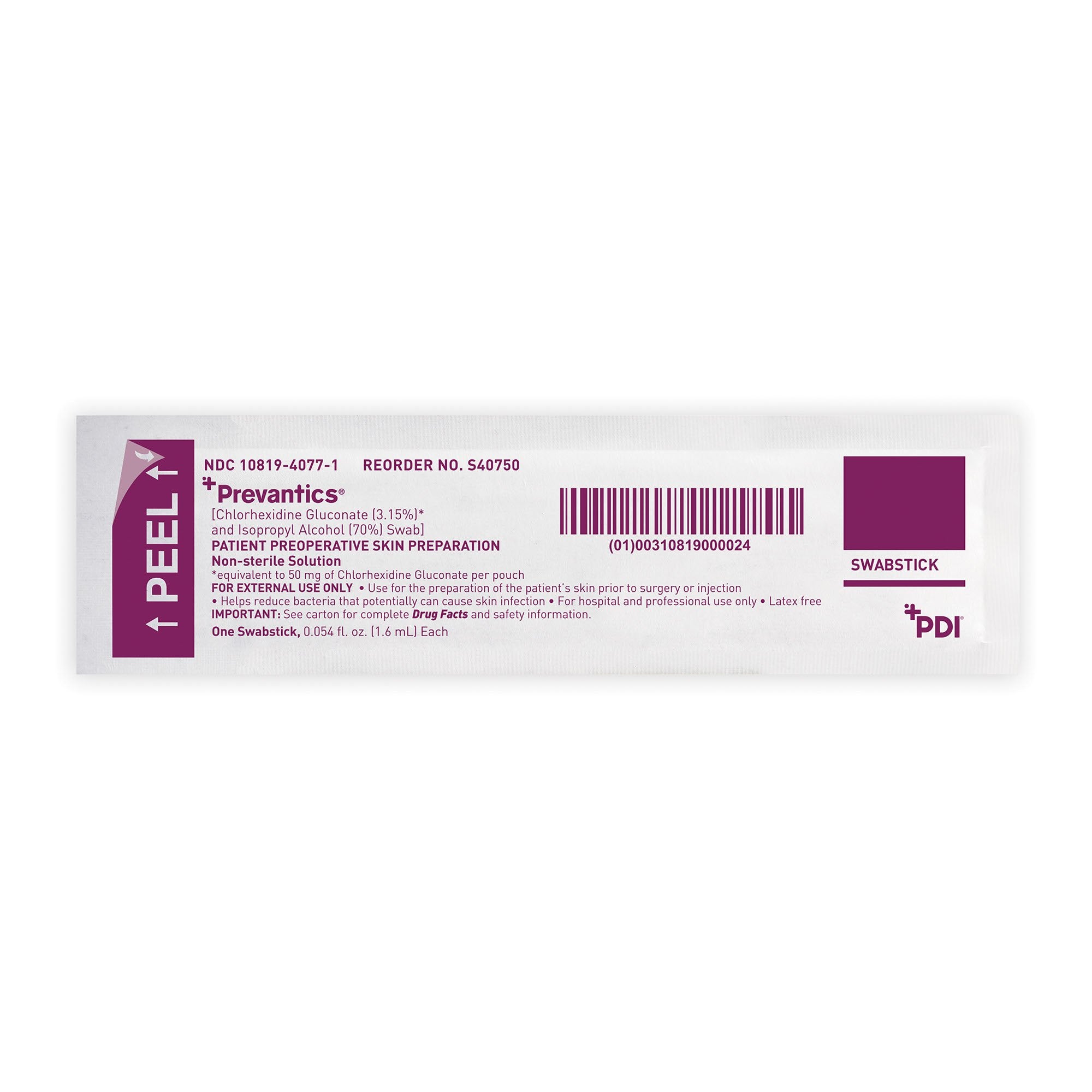 Prevantics® Swabsticks - Personal Hygiene>Skin Care>Prep Pads and Swabsticks - Professional Disposables