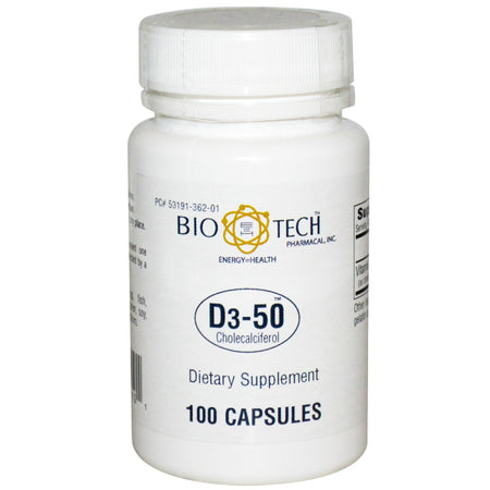 Bio Tech™ Vitamin D3-50 Supplement - Pharmaceuticals>Over the Counter>Nonprescription Vitamins and Minerals - Bio Tech Pha...