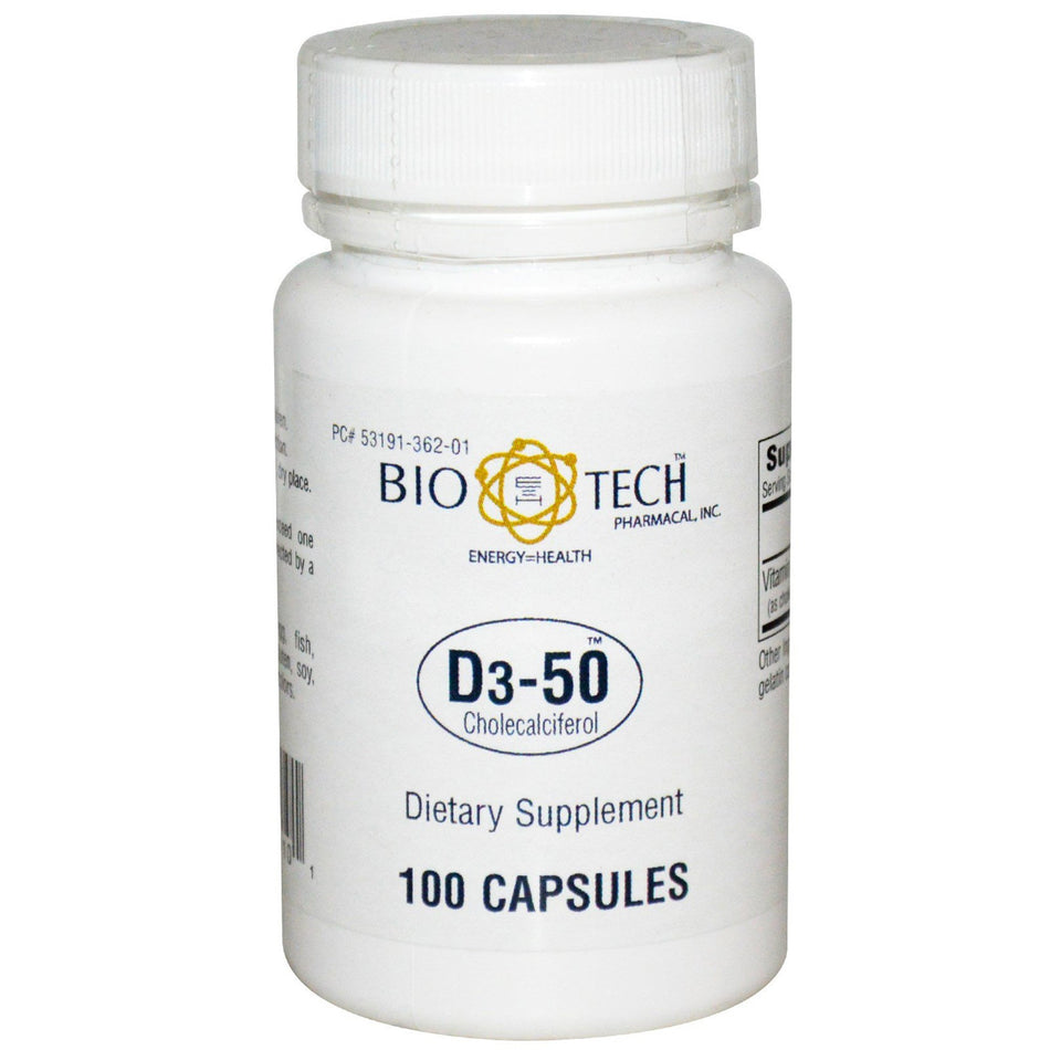 Bio Tech™ Vitamin D3-50 Supplement - Pharmaceuticals>Over the Counter>Nonprescription Vitamins and Minerals - Bio Tech Pha...