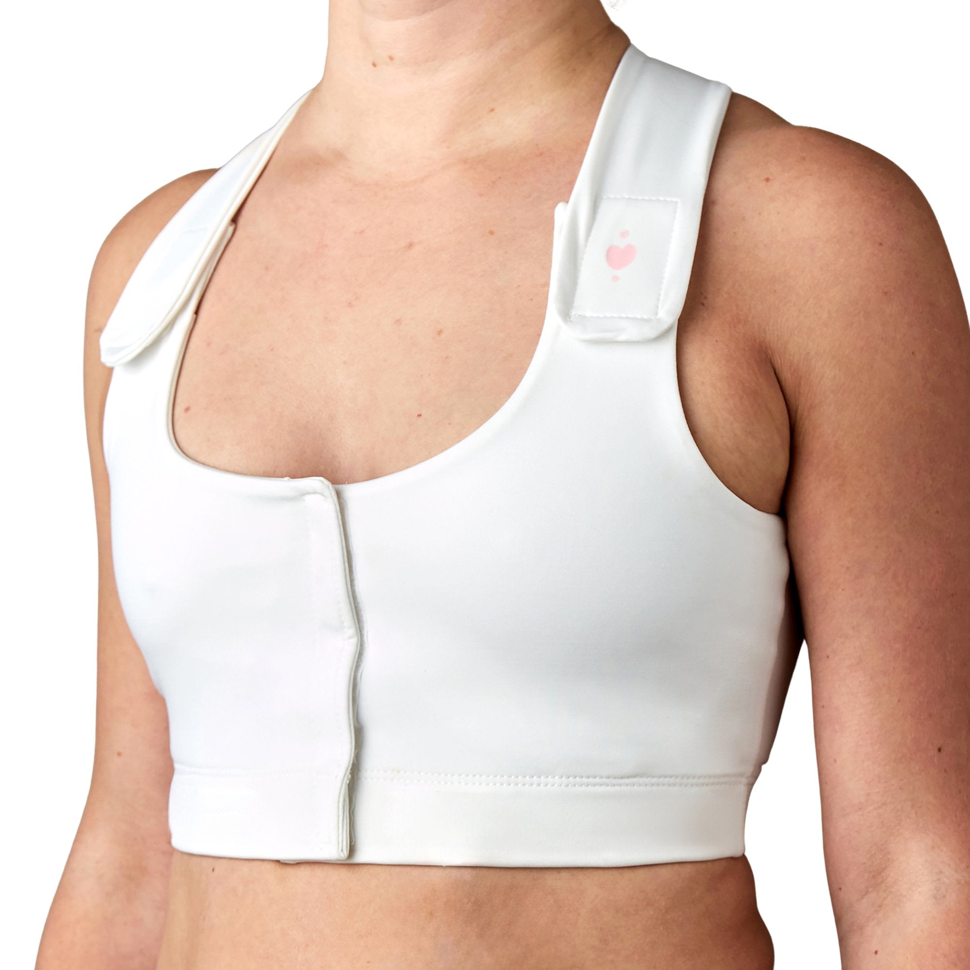 Serena Post Surgical Bra, White, Queen Size-Post-Surgical Bra Serena White Queen Size 50 to 54 Inch