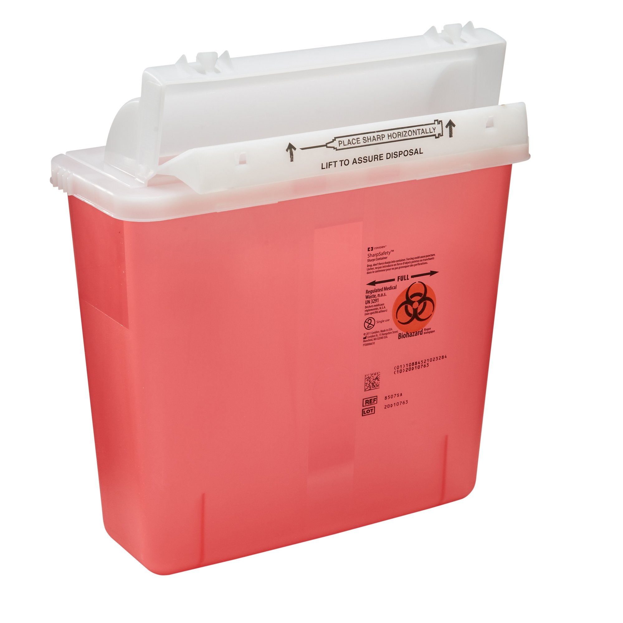SharpStar™ In-Room™ Sharps Container, 1.25 Gallon, 12.5 x 5.5 x 10.75 Inch - Needles and Syringes>Sharps Collectors>Sharps...