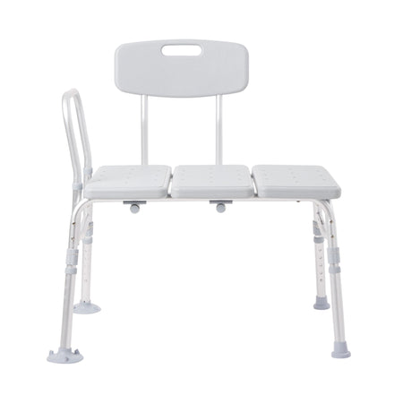 McKesson Knocked Down Bath Transfer Bench-McKesson Knocked Down Bath Transfer Bench Removable Arm Rail 17-1/2 to 22-1/2 Inch Seat Height 400 lbs. Weight Capacity