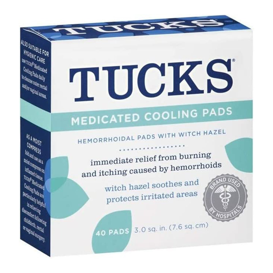 Tucks� Medicated Cooling Pads-Hemorrhoid Relief Tucks� Pad 40 per Box