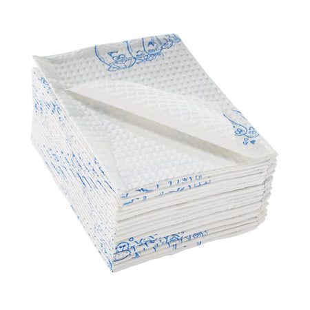 McKesson Nonsterile White / Blue Cartoon Toes Procedure Towel, 13 x 18 Inch-Procedure Towel McKesson 13 W X 18 L Inch White / Blue Cartoon Toes NonSterile