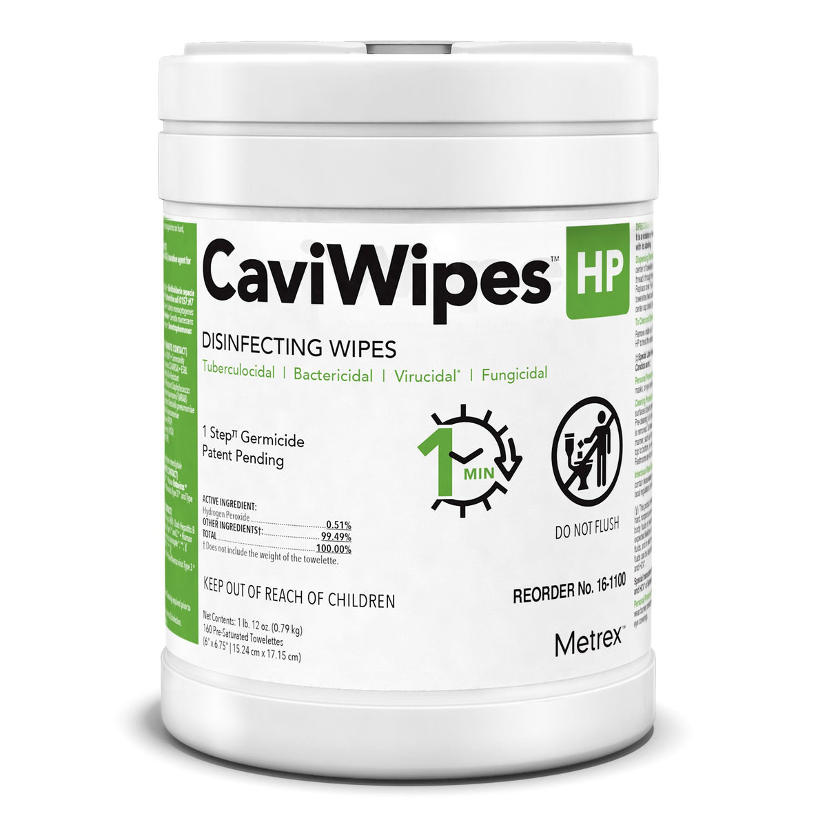 CaviWipes™ HP Disinfecting Wipes, 160 ct. - Housekeeping>Cleaners and Disinfectants - Metrex Research
