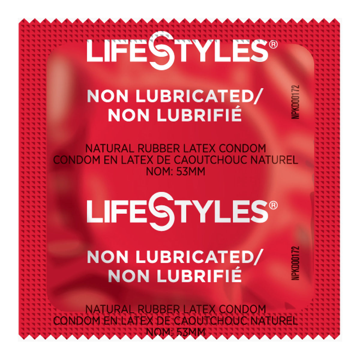 LifeStyles Nonlubricated Latex Condom-"Condom Lifestyles Non Lubricated One Size Fits Most 1,008 per Case"