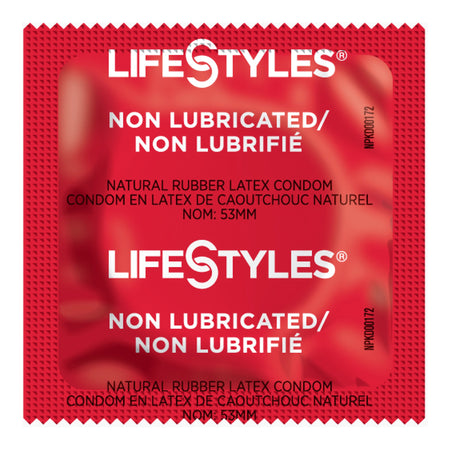 LifeStyles Nonlubricated Latex Condom-"Condom Lifestyles Non Lubricated One Size Fits Most 1,008 per Case"