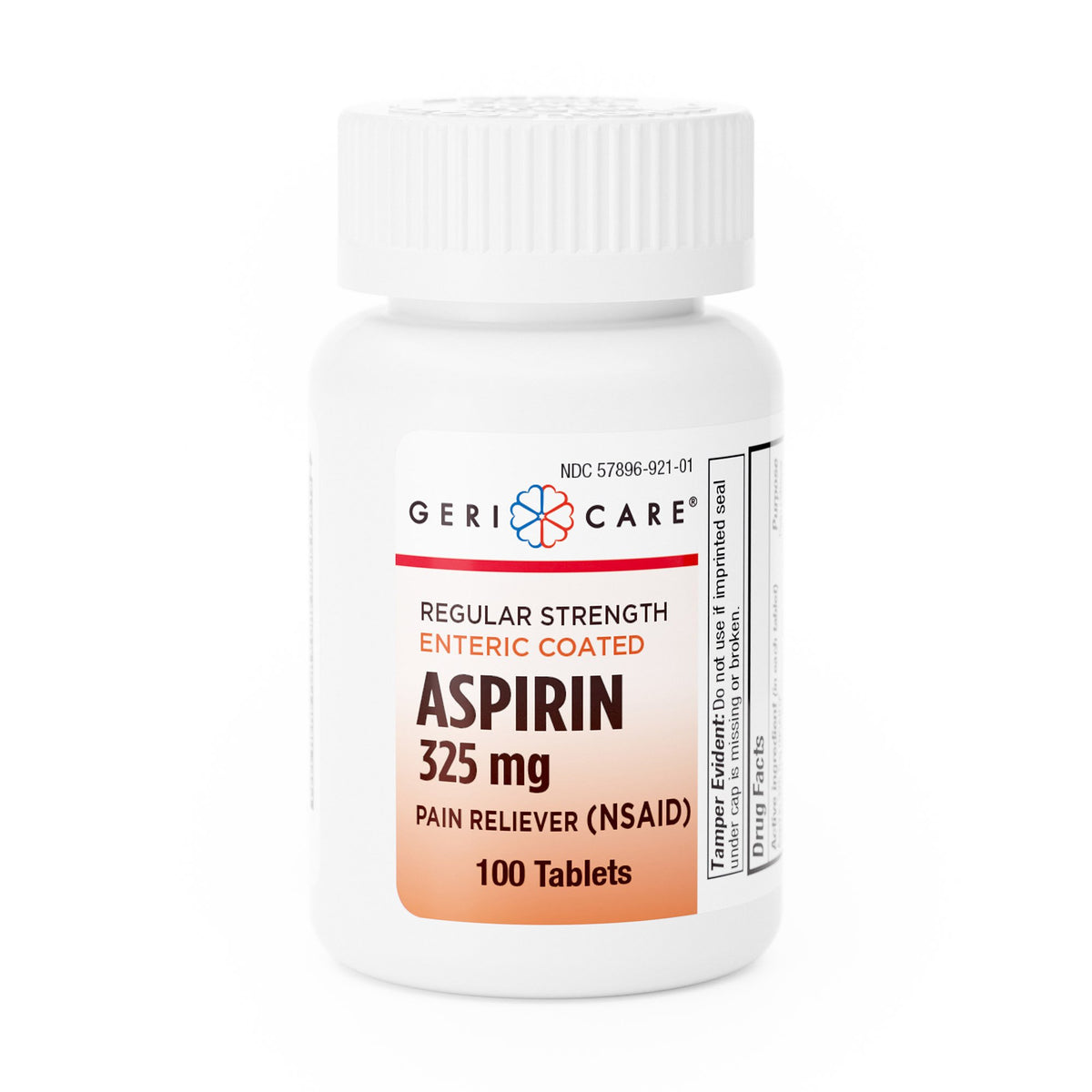 Geri-Care Aspirin Pain Relief-Pain Relief Geri-Care 325 mg Strength Aspirin Tablet 100 per Bottle