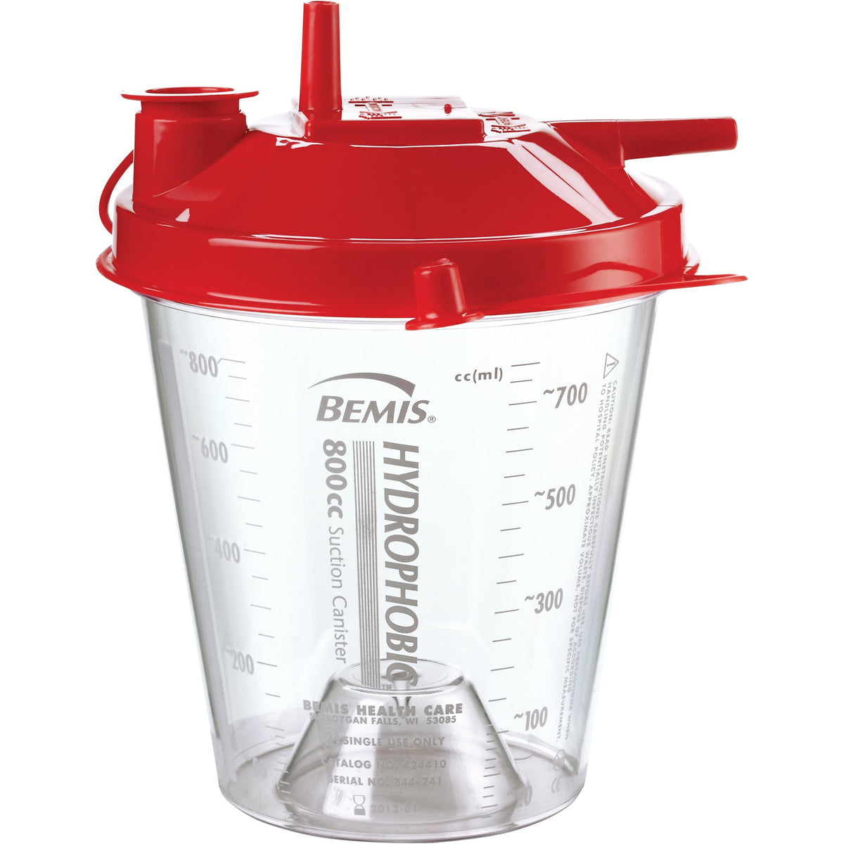 Hi-Flow� Rigid Suction Canister, 800 mL-Rigid Suction Canister Hi-Flow� 800 mL Pour Lid
