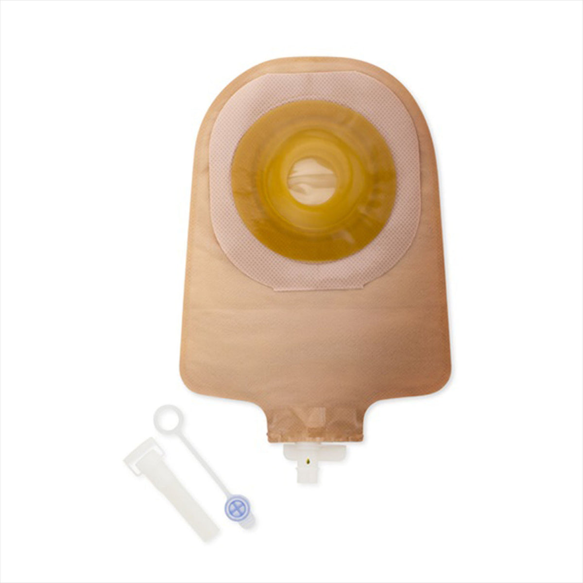 Premier One-Piece Drainable Beige Urostomy Pouch, 9 Inch Length, 3/4 Inch Stoma-"Urostomy Pouch Premier One-Piece System 9 Inch Length Convex, Pre-Cut 3/4 Inch Stoma Drainable"