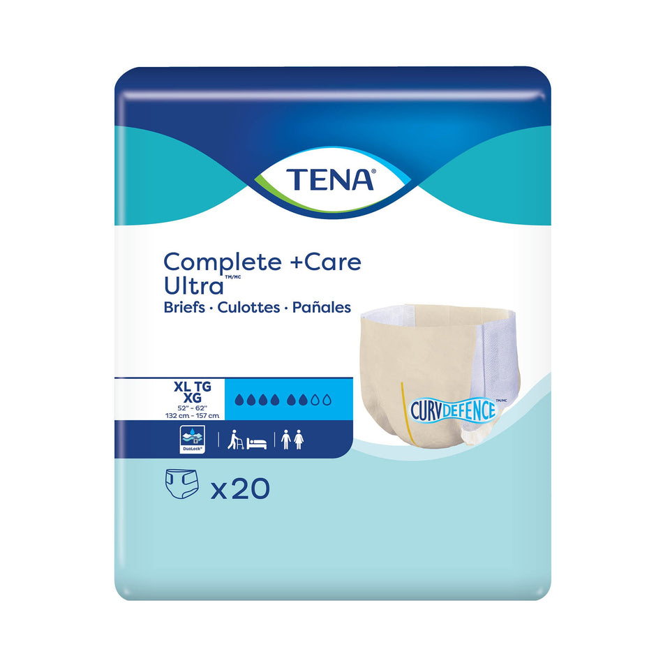 TENA Complete +Care Ultra™ Briefs with CurvDefence™, X-Large - Incontinence>Adult Briefs and Protective Undergarments - Es...