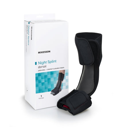 McKesson Low Profile Dorsal Night Splint, Large / Extra Large-Dorsal Night Splint McKesson Large / X-Large Hook and Loop Closure Male 9 to 14 / Female 10 to 15 Foot