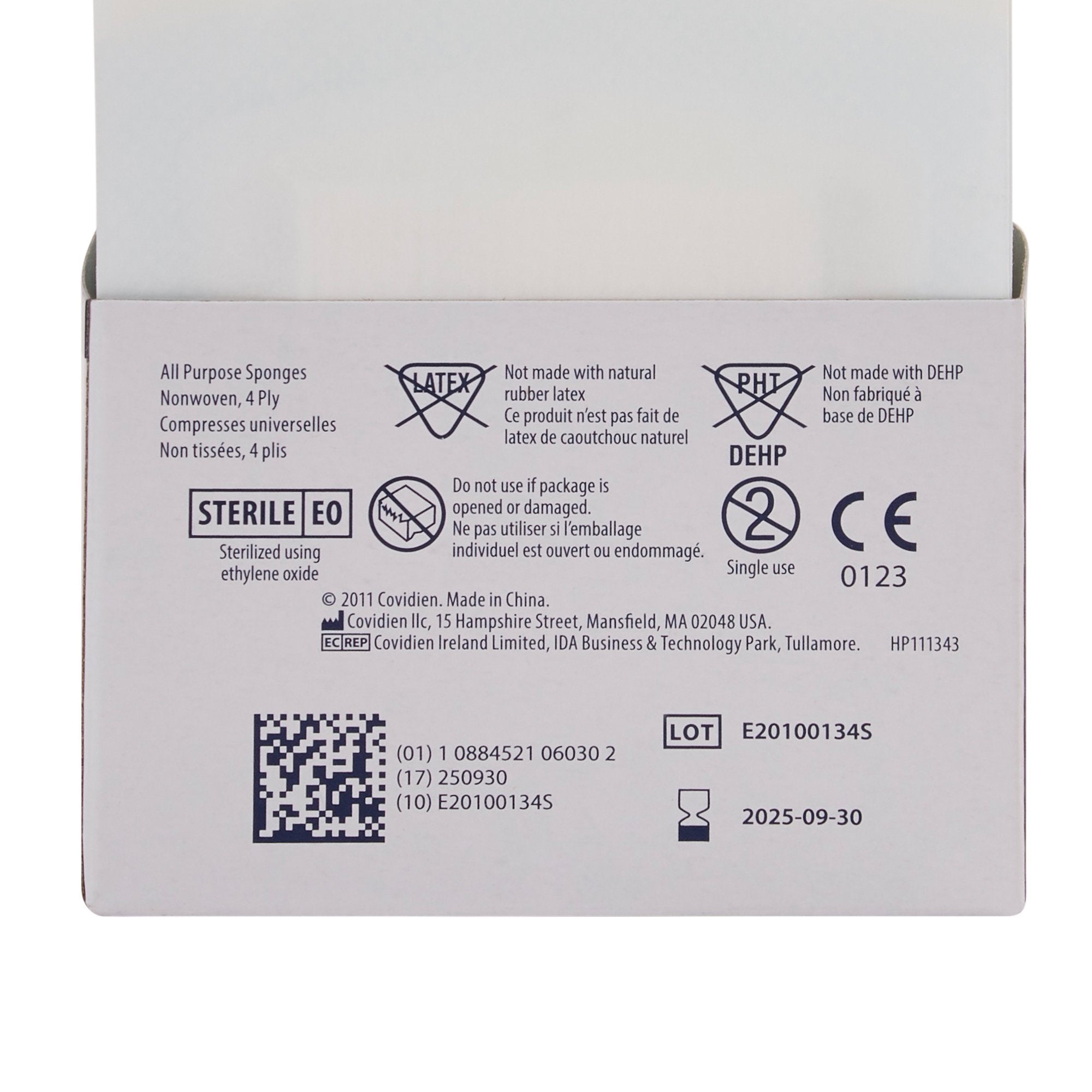Curity Sterile Nonwoven Sponge, 2 x 2 Inch, 4-Ply-Nonwoven Sponge Curity 2 X 2 Inch 4-Ply Sterile 2 per Pack
