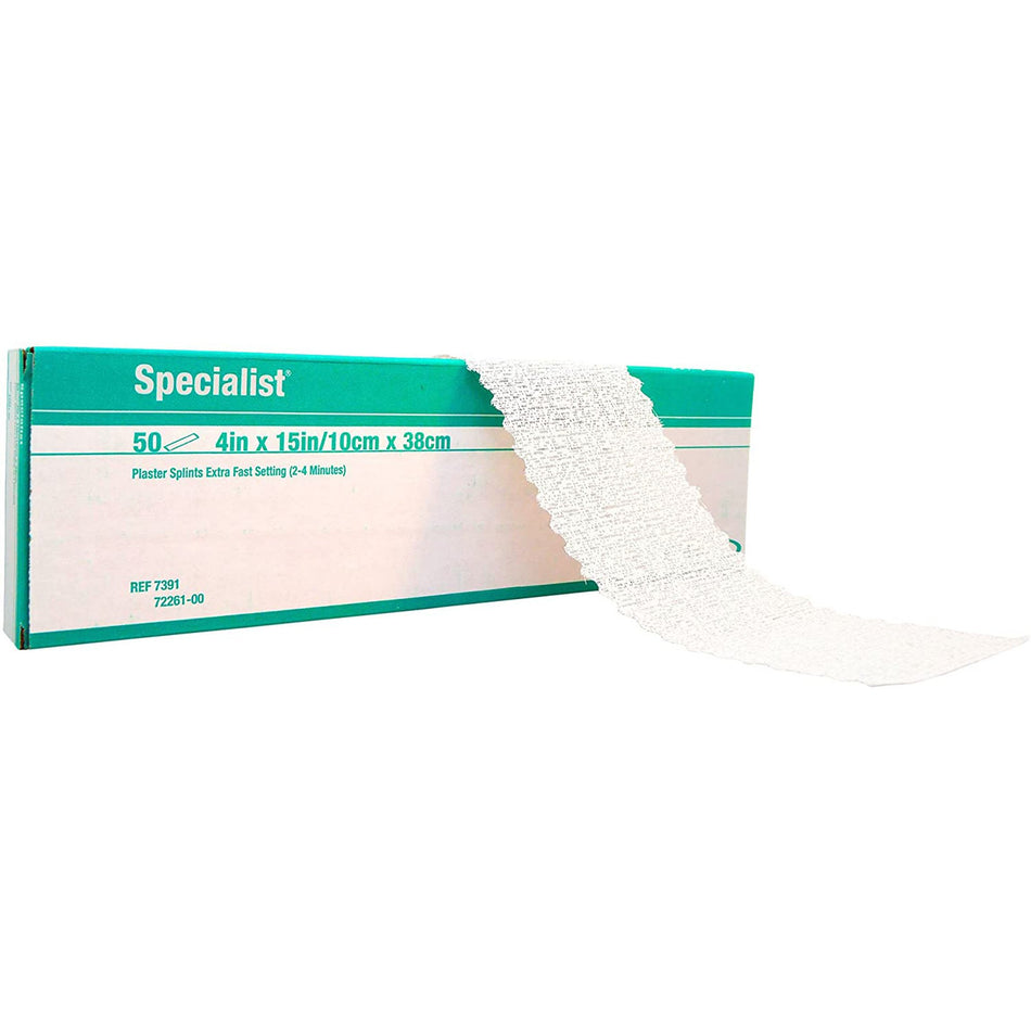 Specialist Plaster Splint, 4 x 15 Inch-Plaster Splint Specialist 4 X 15 Inch Plaster of Paris White