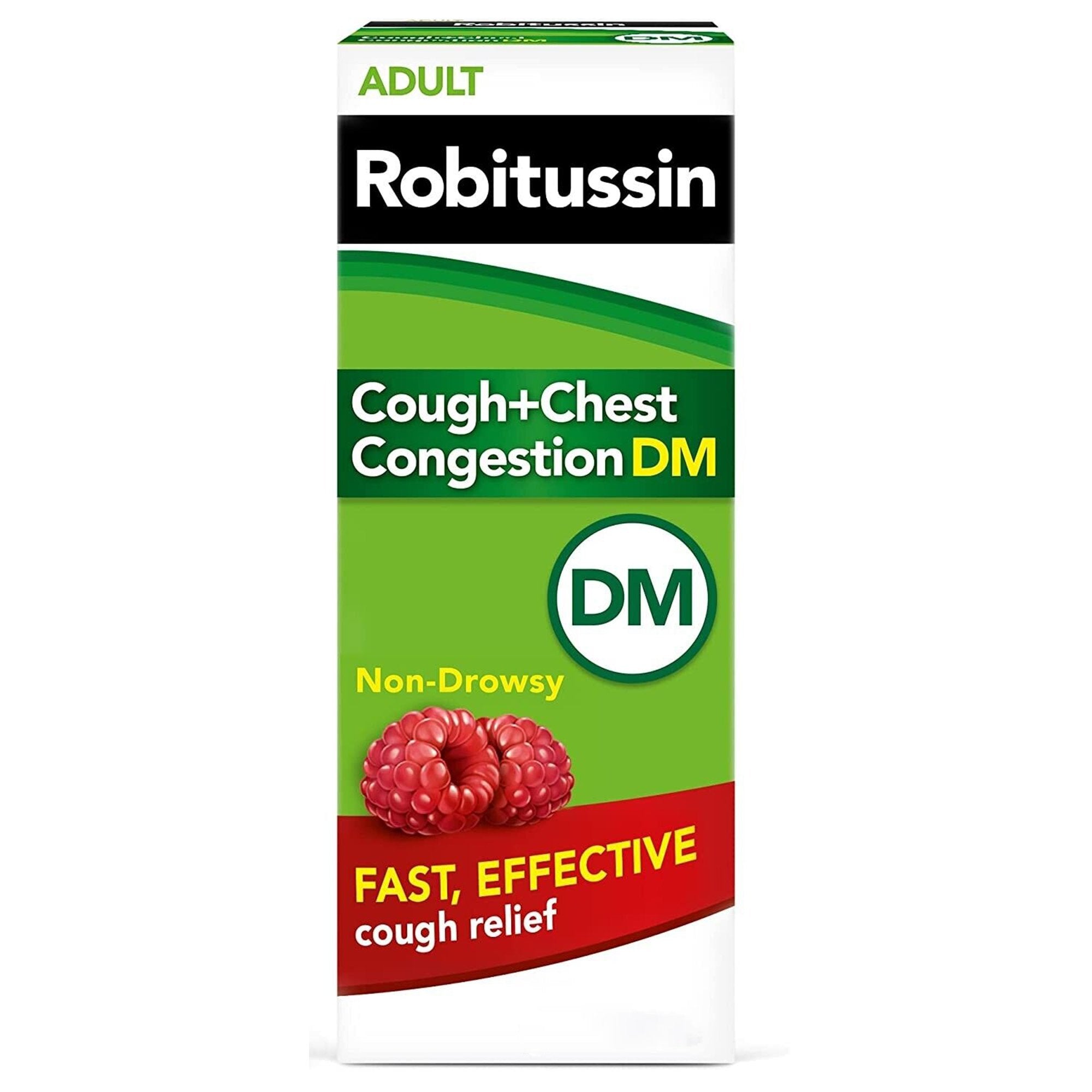 Robitussin Adult Cough + Chest Congestion DM Liquid-Cold and Cough Relief Robitussin 200 mg - 10 mg / 5 mL Strength Liquid 4 oz.
