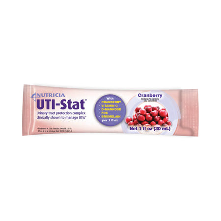 UTI-Stat Cranberry Urinary Tract Complex-Oral Supplement UTI-Stat Cranberry Flavor Liquid 1 oz. Individual Packet