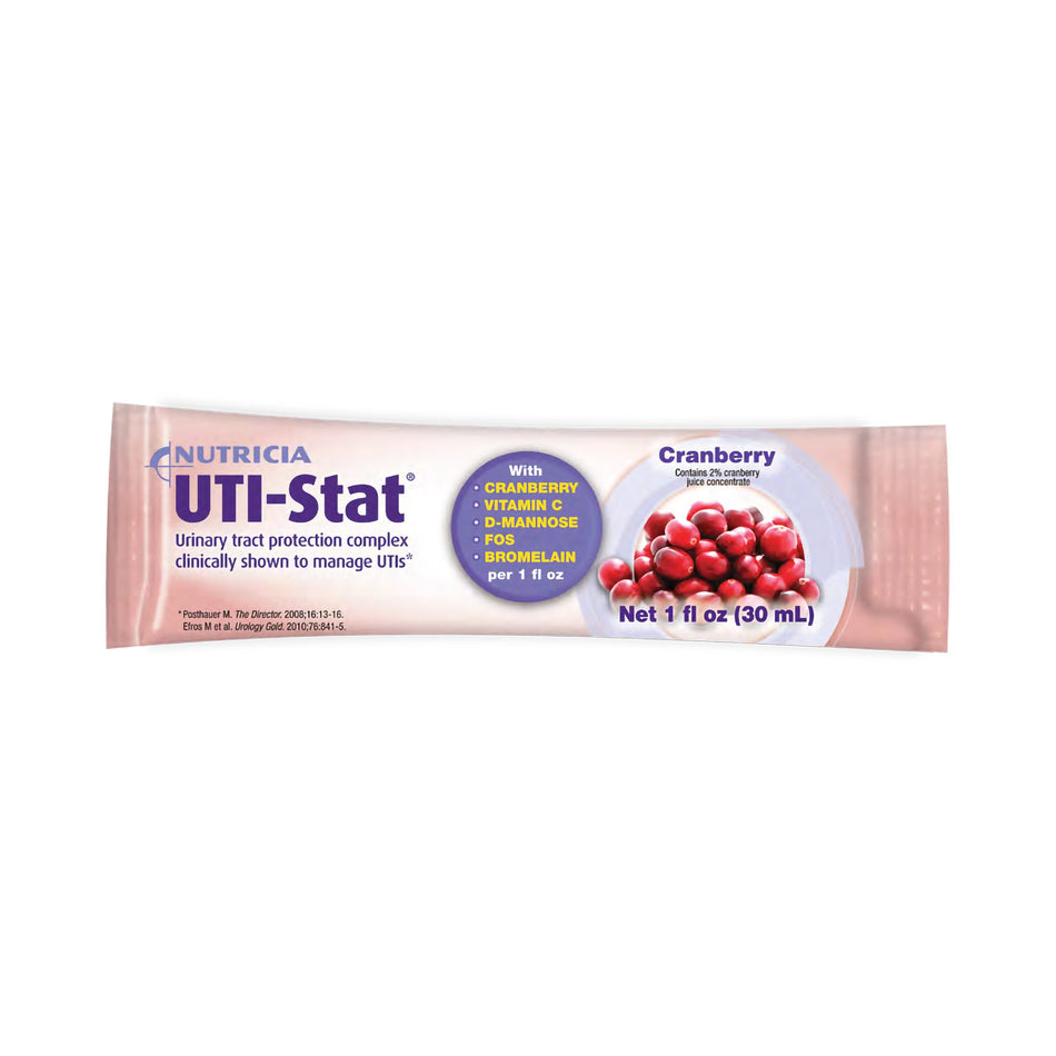 UTI-Stat Cranberry Urinary Tract Complex-Oral Supplement UTI-Stat Cranberry Flavor Liquid 1 oz. Individual Packet