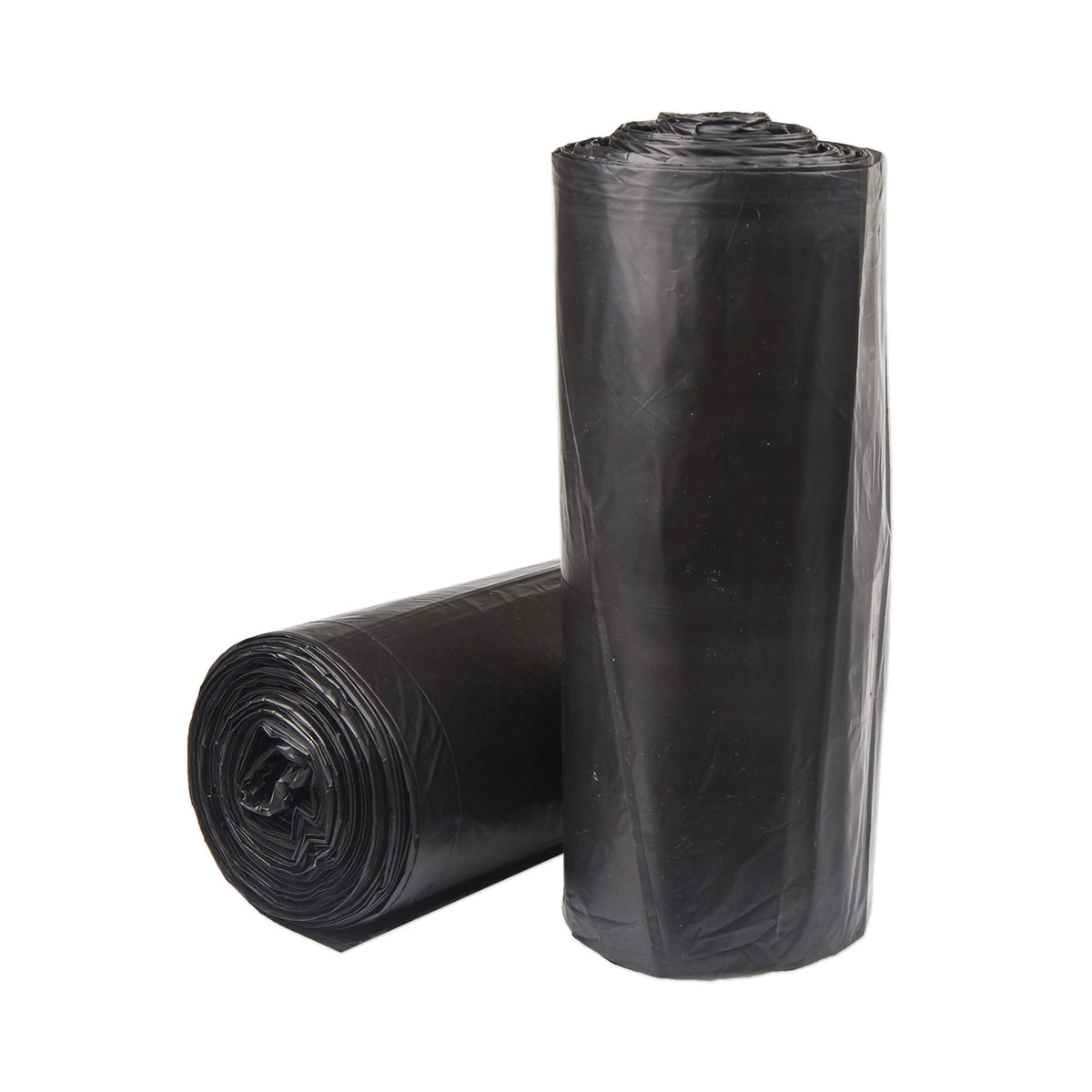 McKesson Super Plus Duty Black Trash Bag, 60 gal, 1.2 Mil-Trash Bag McKesson 60 gal. Black LLDPE 1.2 mil 38 X 58 Inch Star Seal Bottom Coreless Roll
