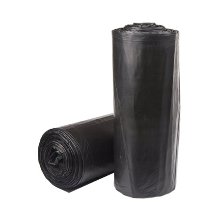 McKesson Super Plus Duty Black Trash Bag, 60 gal, 1.2 Mil-Trash Bag McKesson 60 gal. Black LLDPE 1.2 mil 38 X 58 Inch Star Seal Bottom Coreless Roll