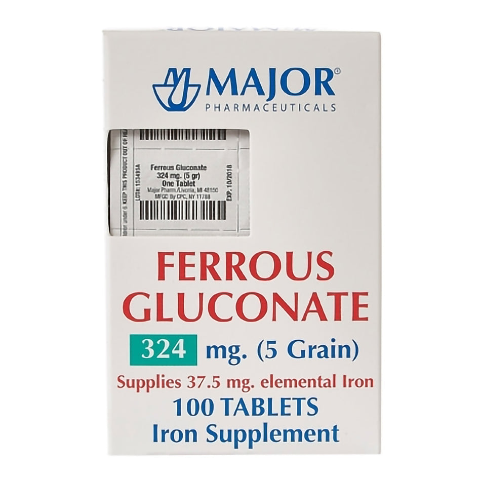 Major® Ferrous Gluconate Iron Supplement - Pharmaceuticals>Over the Counter>Nonprescription Vitamins and Minerals - Major...