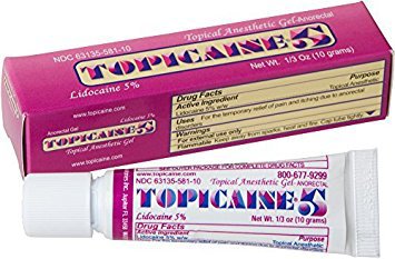 Topicaine Lidocaine Pain Relief, 10 Gram-Topical Pain Relief Topicaine 5% Strength Lidocaine Topical Gel 10 Gram