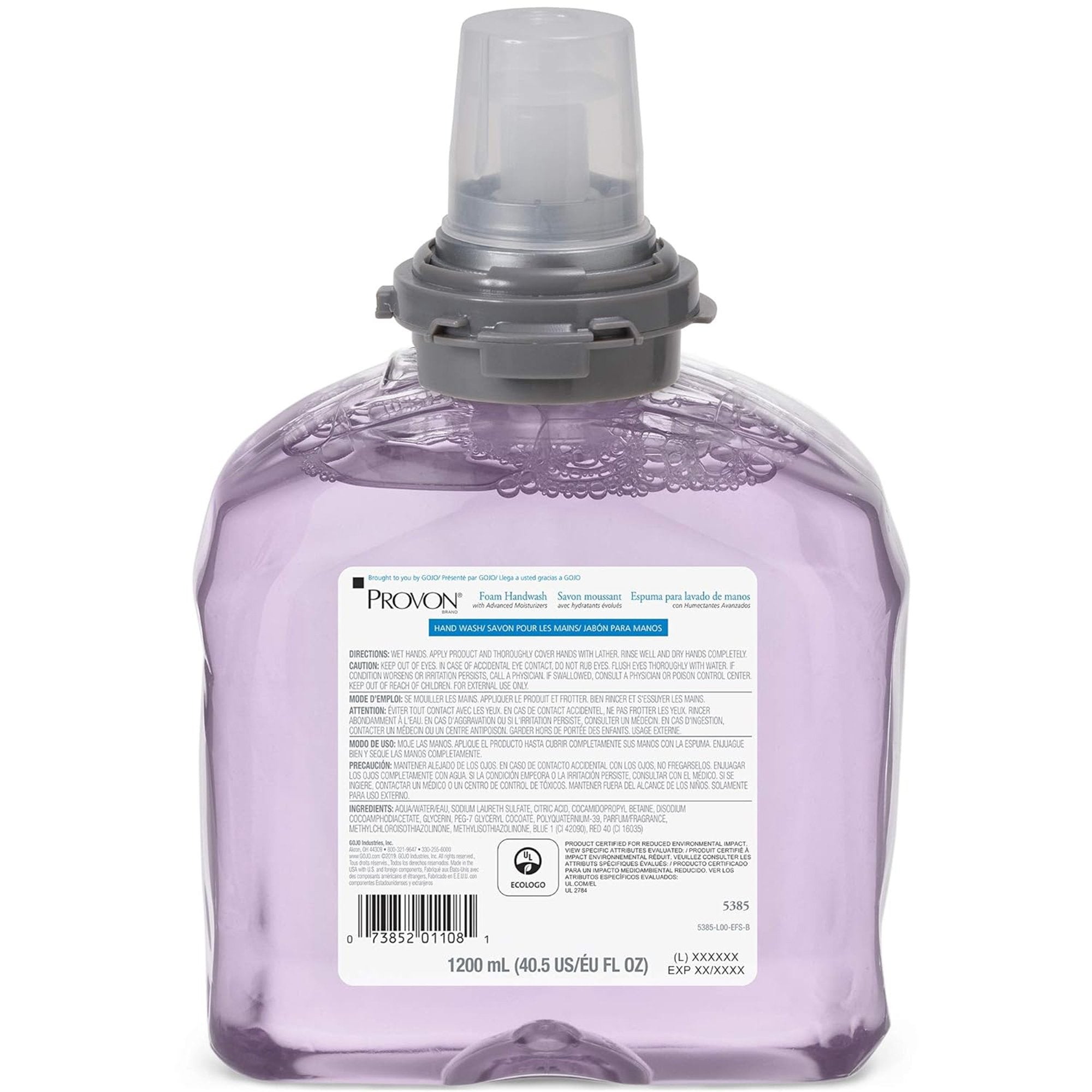 GOJO Provon Foaming Handwash, 1,200 mL Dispenser, Refill Bottle, Cranberry Scent-"Soap PROVON Foaming 1,200 mL Dispenser Refill Bottle Cranberry Scent"