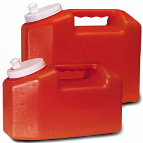 Urisafe 24-Hour Urine Specimen Collection Container, 3,000 mL-"24 Hour Urine Specimen Collection Container Urisafe 4-1/2 X 6-1/3 X 9-5/8 Inch 3,000 mL (101 oz.) Screw Cap Unprinted NonSterile"